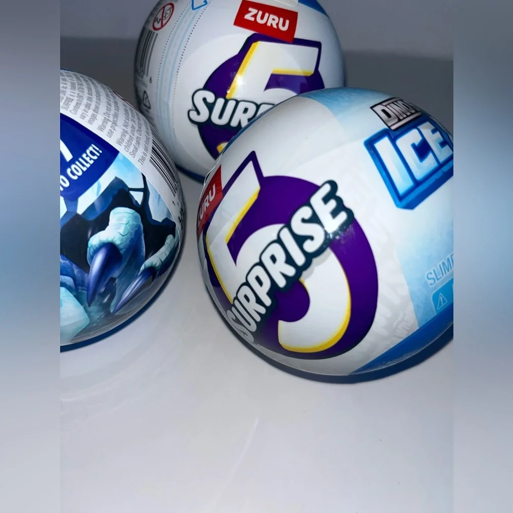 Set3-Zuru Dino Strike Ice Age Surprise Balls